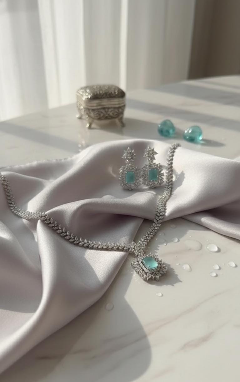 Regal Emerald Radiance Jewellery Set